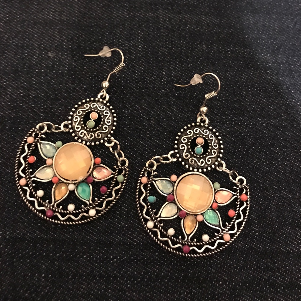 Multi Colored ⚪️ Dangle Earrings